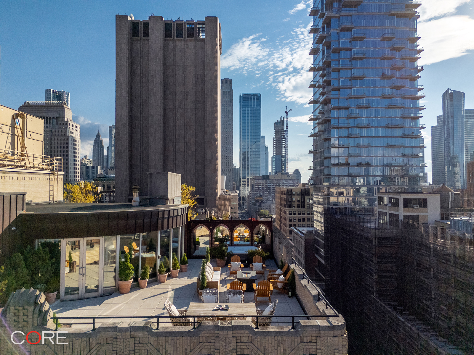 90 Franklin Street, Unit PH Manhattan, NY 10013 - Photo 17 of 25 a view of a chairs and tables in the patio