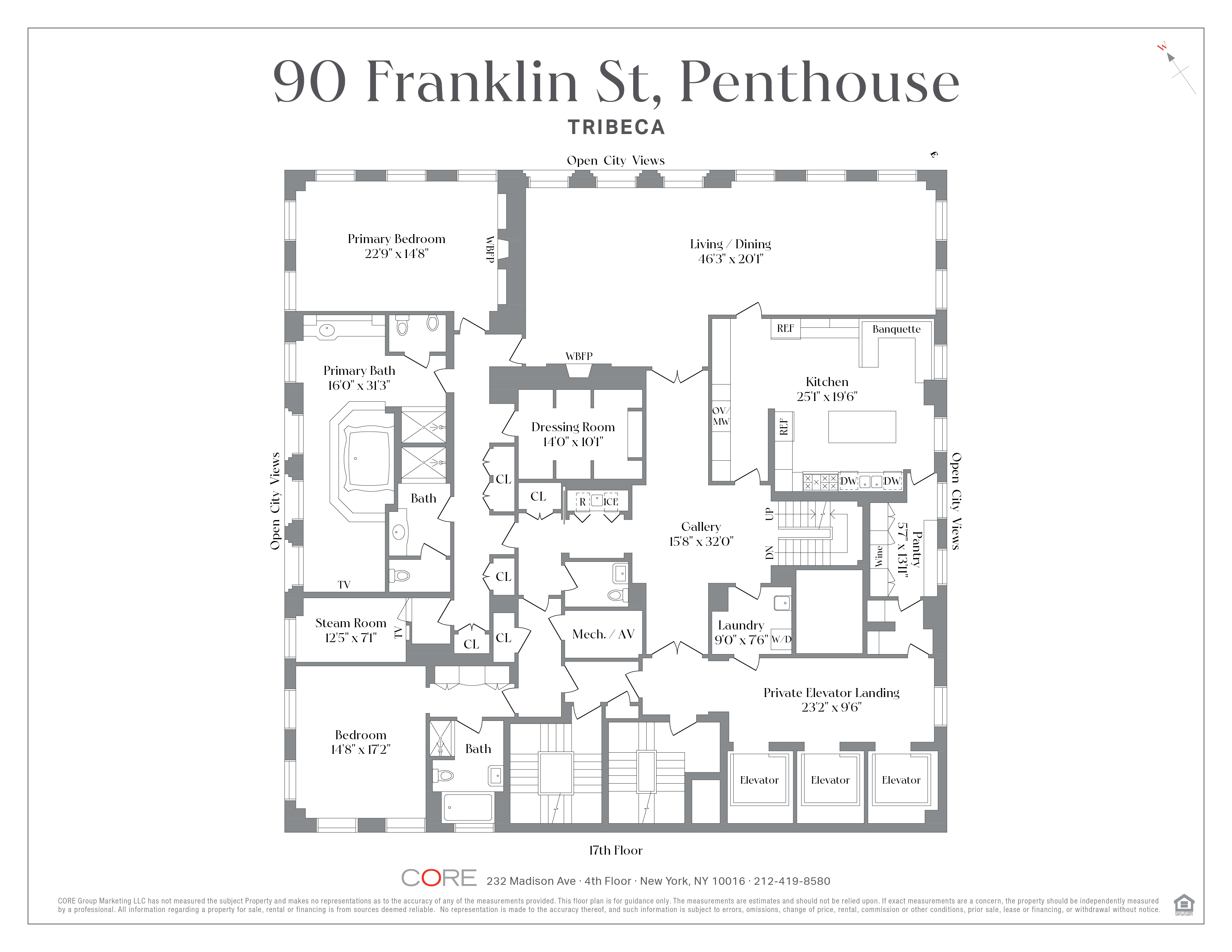 90 Franklin Street, Unit PH Manhattan, NY 10013 - Photo 23 of 25 unknown