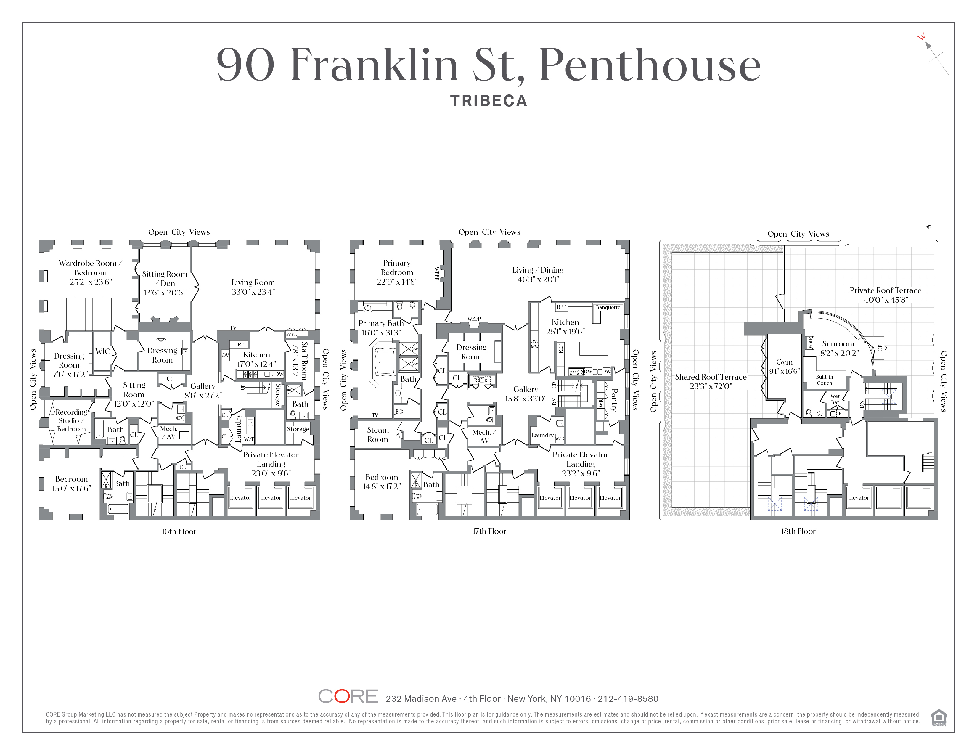 90 Franklin Street, Unit PH Manhattan, NY 10013 - Photo 25 of 25 a picture of a park with a bench