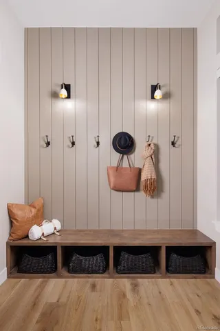 a view of a closet area