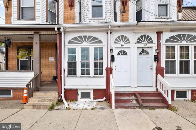 a front view of a multi story building