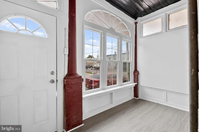 a view of front door of house