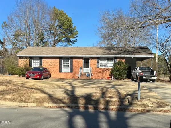 a view of a house with a outdoor space