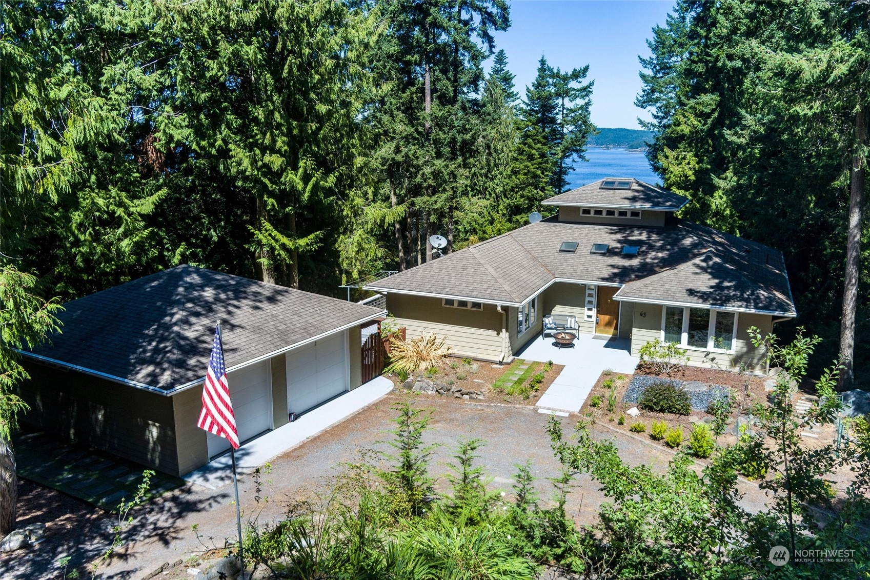 63 Point Caution Drive Friday Harbor, WA 98250 - Photo 2 of 30 an aerial view of a house