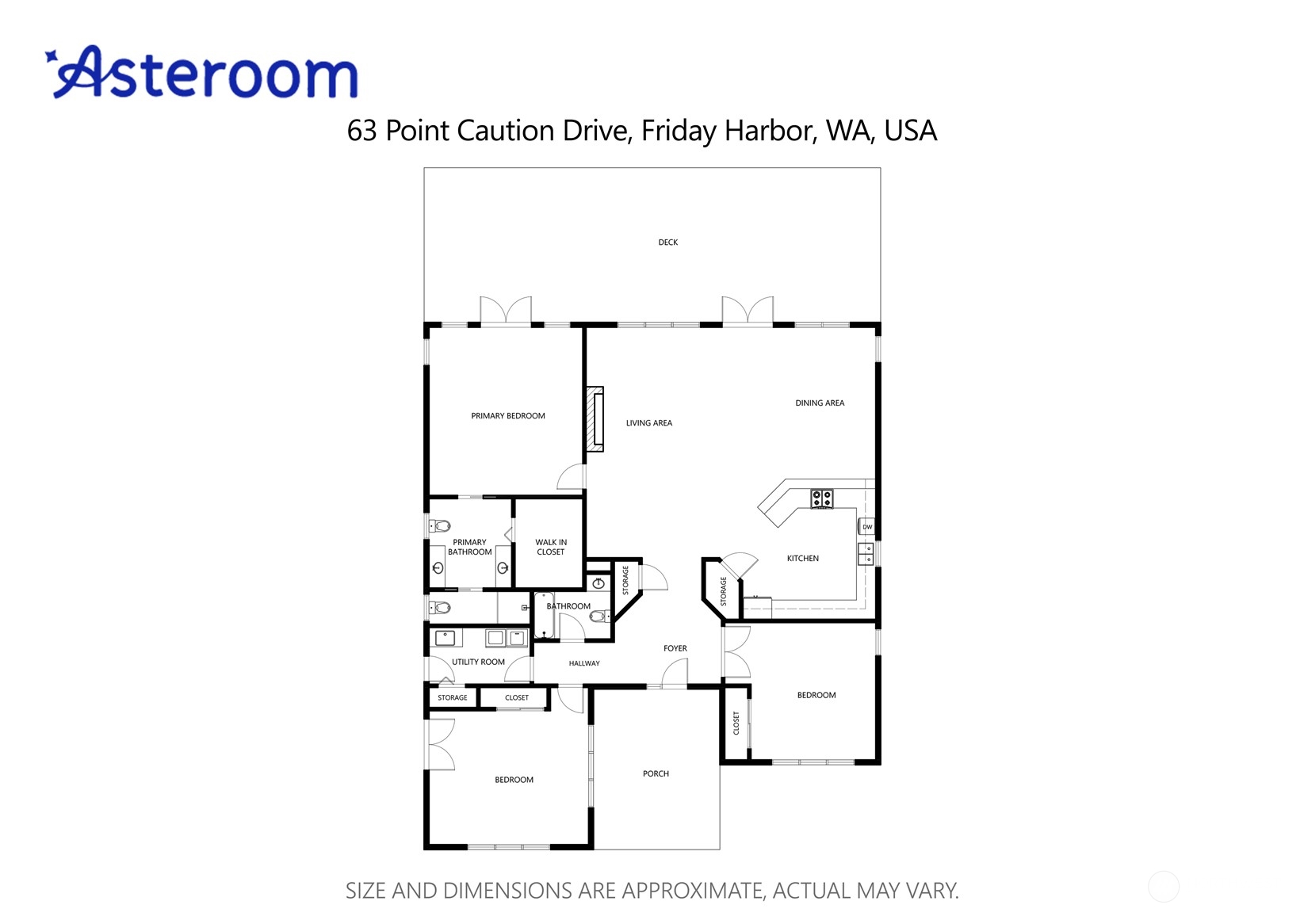 63 Point Caution Drive Friday Harbor, WA 98250 - Photo 30 of 30 a picture of a floor plan