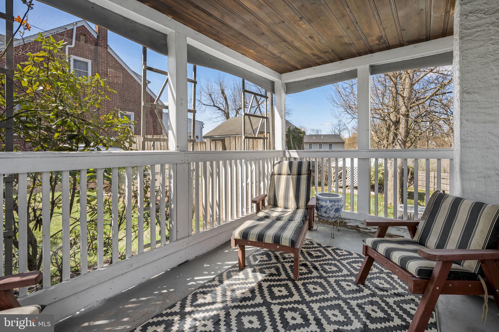 Screened porch