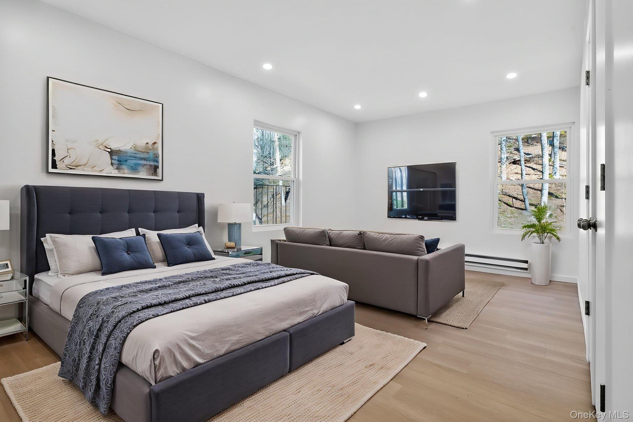 2016 Old Rte 17, Unit 2 Roscoe, NY 12776 - Photo 7 of 16 Virtually Staged Bedroom #1 with Sitting Area