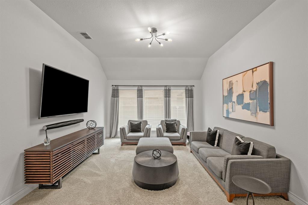 11504 Antler Ridge Way Argyle, TX 76226 - Photo 13 of 40 a living room with furniture and a flat screen tv