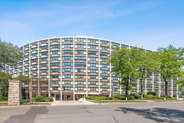 a front view of a building