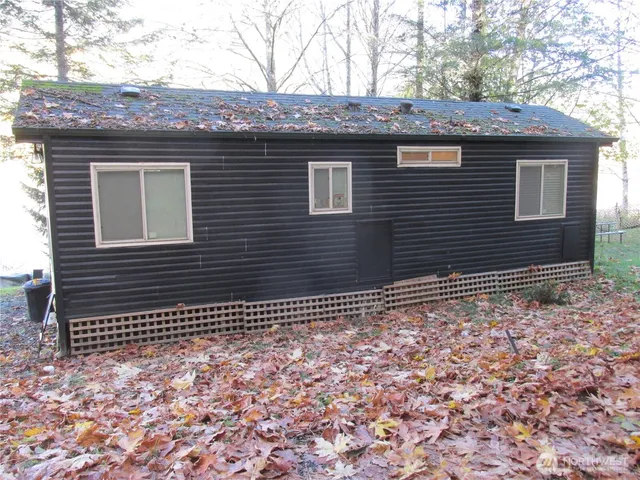 a backyard of a house