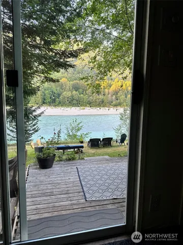 a view of swimming pool from a balcony