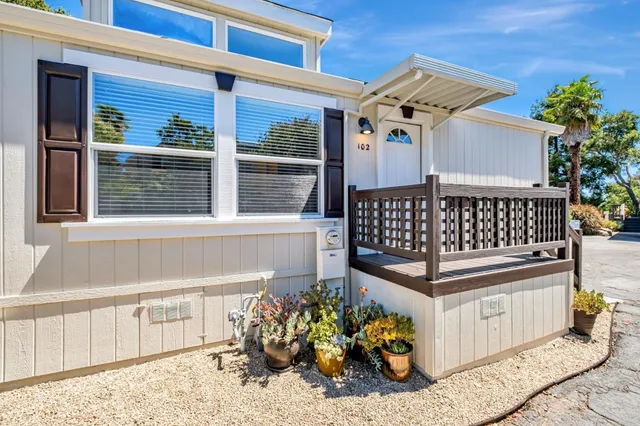a view of a house with a balcony