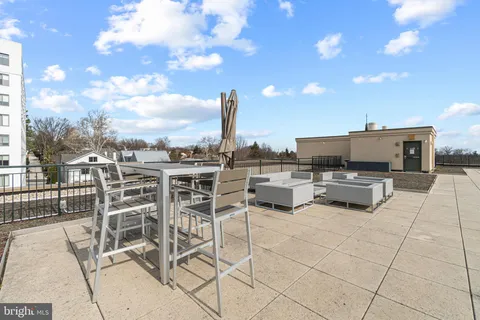 a view of open space with seating space