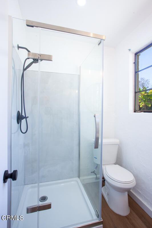 2345 Lambert Drive Pasadena, CA 91107 - Photo 21 of 25 a bathroom with a toilet and a shower