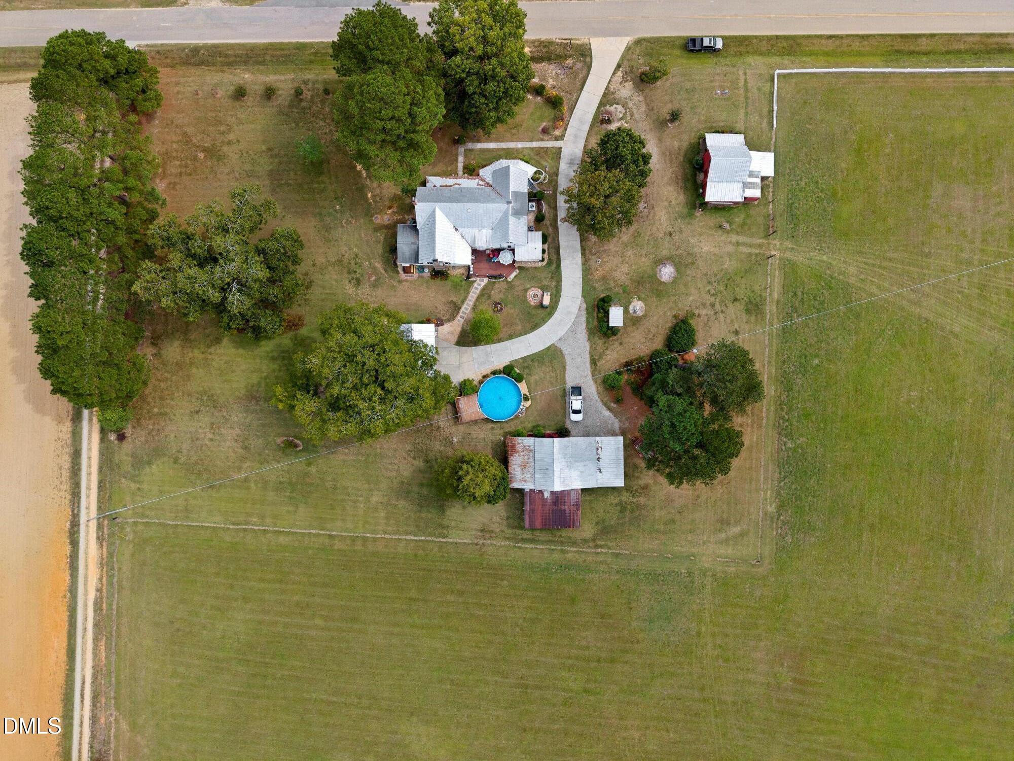 89 Bailey-Boykin Road Selma, NC 27576 - Photo 45 of 48 an aerial view of residential house with outdoor space