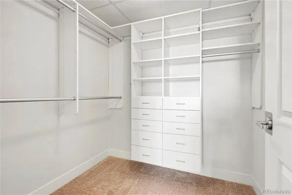 a view of walk in closet