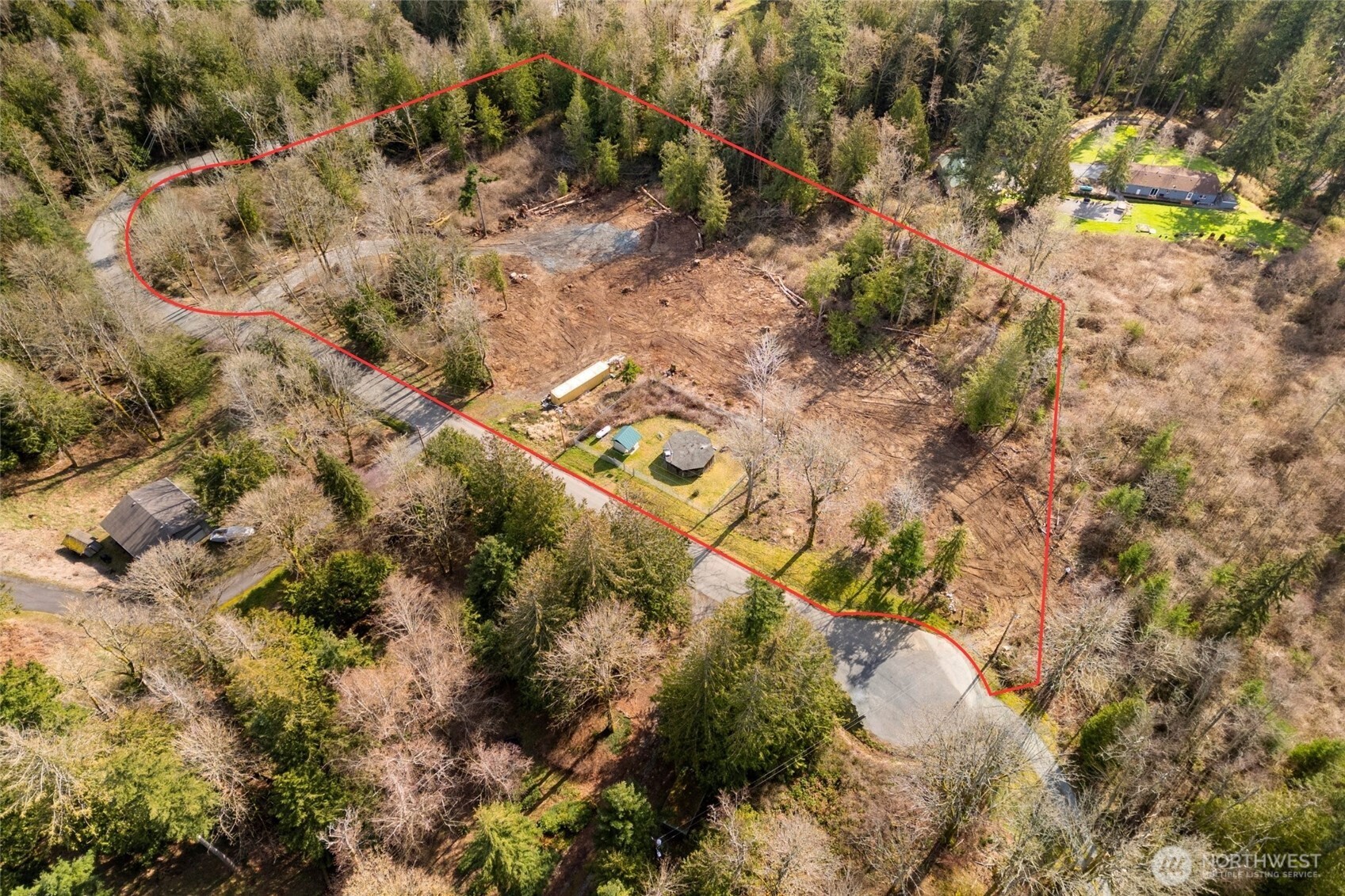 7220 Cliffside Lane Sedro-Woolley, WA 98284 - Photo 29 of 37 a view of a yard with plants and tree