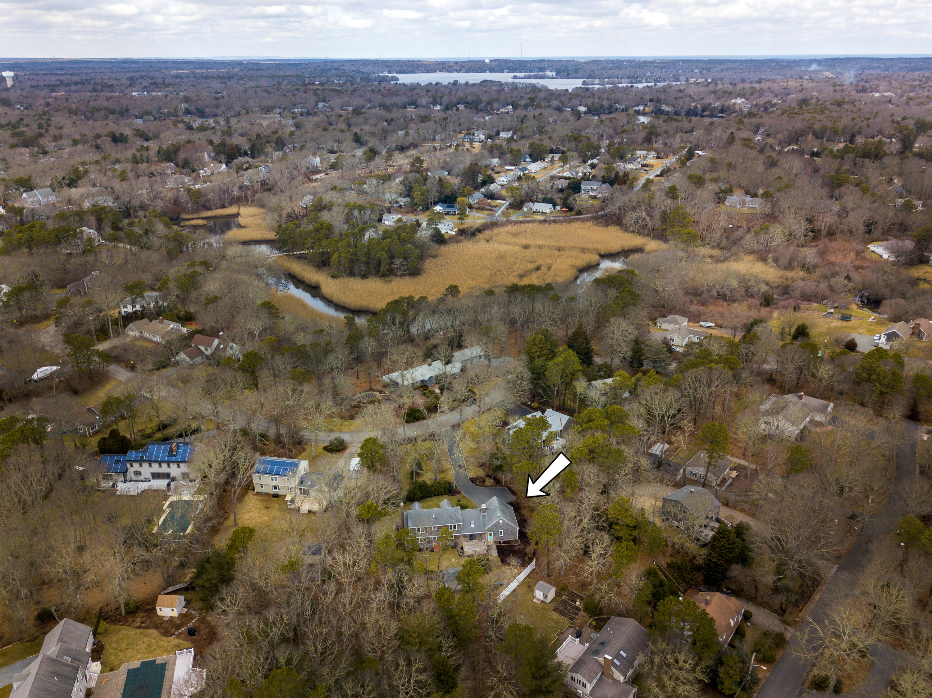 282 Elliott Road Centerville, MA 02632 - Photo 50 of 51 an aerial view of residential houses with outdoor space