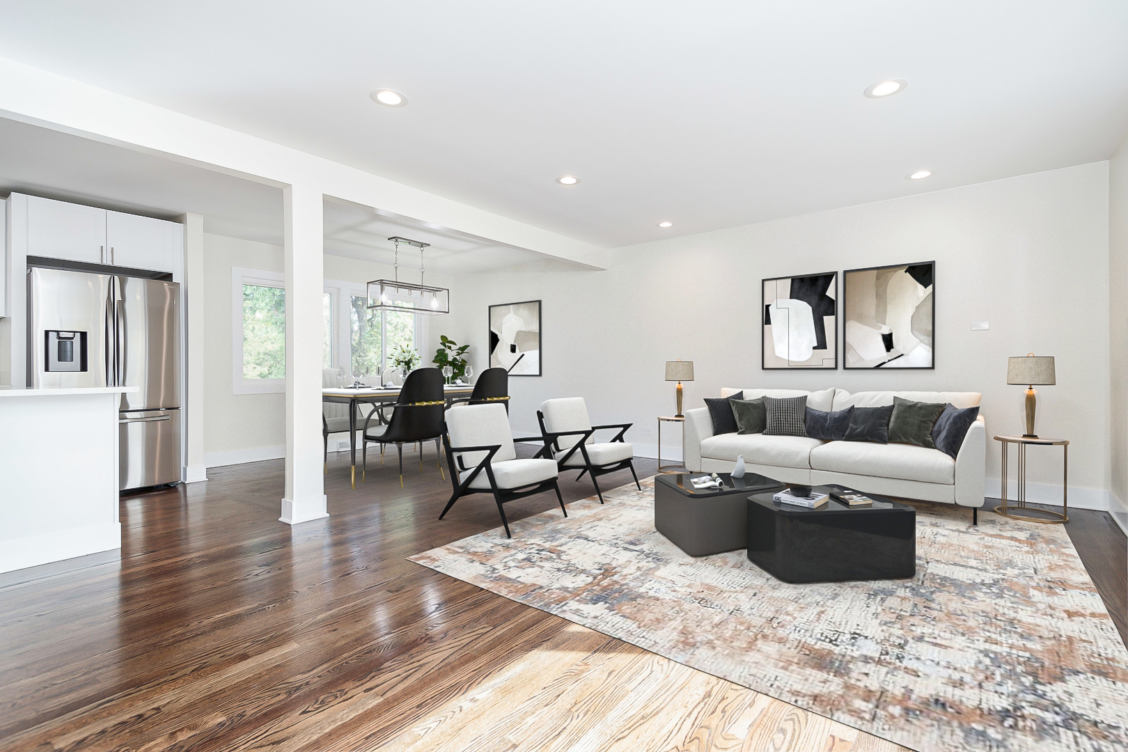 601 Pine Street Deerfield, IL 60015 - Photo 2 of 23 a living room with furniture and a wooden floor