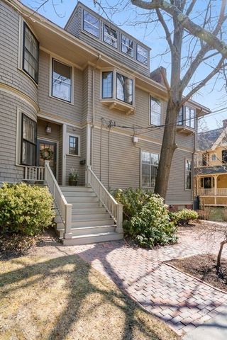 a front view of a house