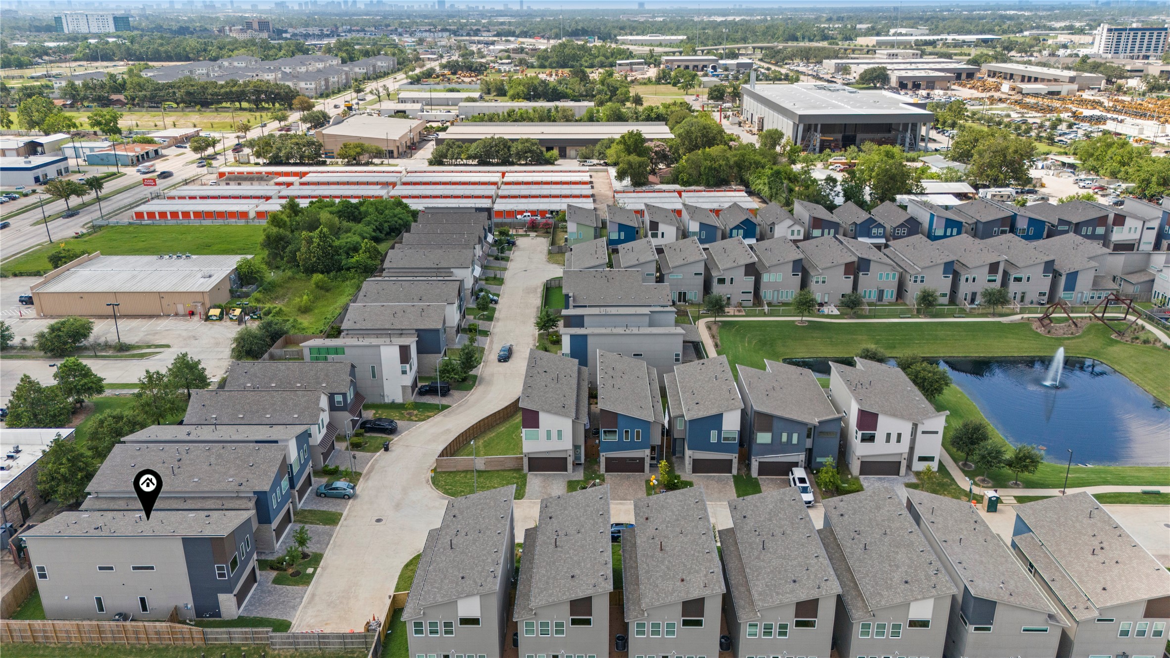 5726 Rucio Lane Houston, TX 77092 - Photo 29 of 30 an aerial view of a house with a garden