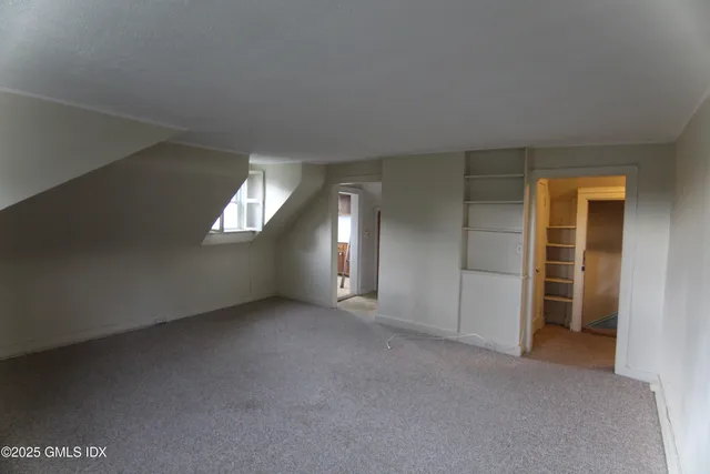 a kitchen with a stove and a microwave