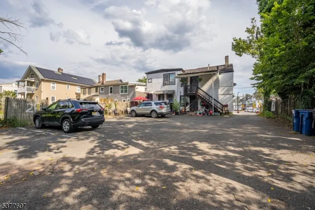 a view of cars parked in a parking lot