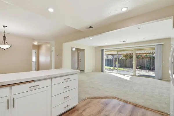 a view of an entryway of the room