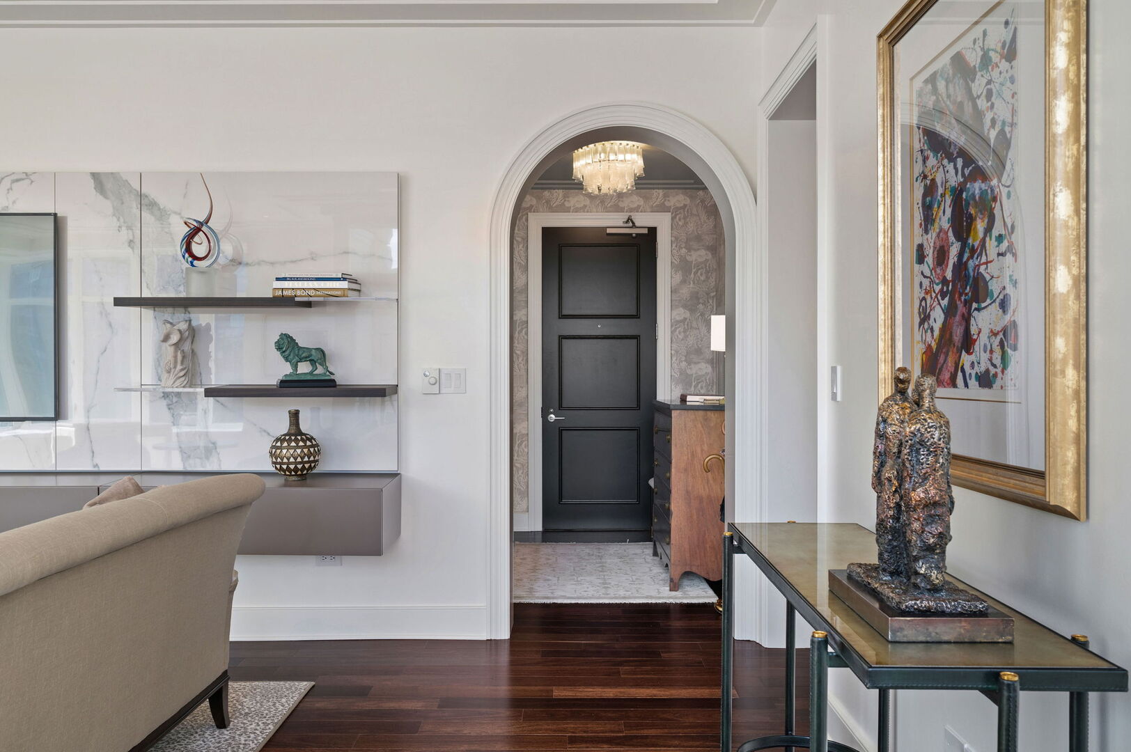 118 East Erie Street, Unit 28F Chicago, IL 60611 - Photo 3 of 31 a living room with furniture and a window