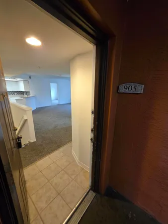 a view of front door