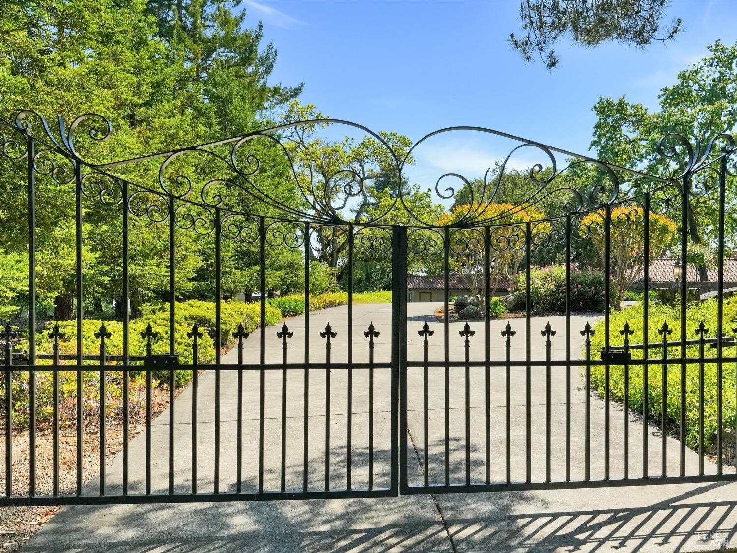 6410 Bennett Valley Road Santa Rosa, CA 95404 - Photo 2 of 34 Residents gated driveway is separate from vineyard/barn driveway.