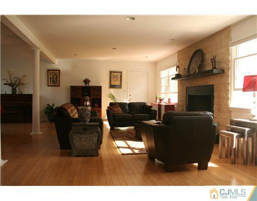 1 Chandler Road Edison, NJ 08820 - Photo 6 of 24 a living room with furniture a fireplace and a flat screen tv