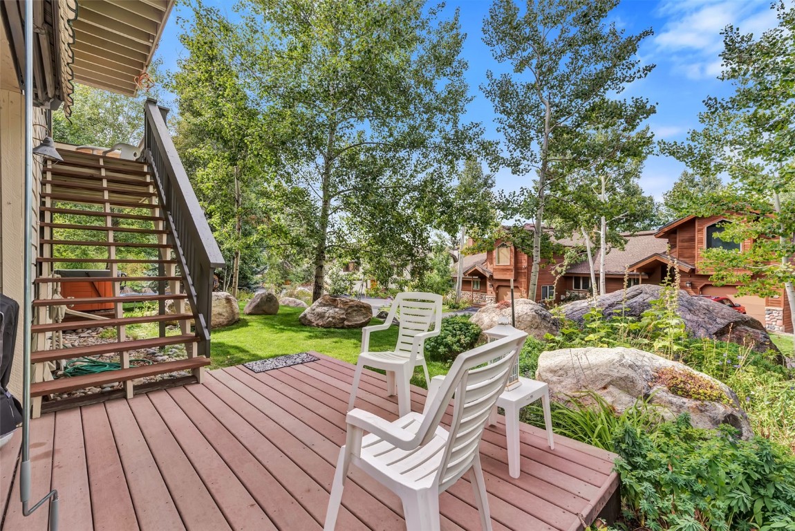 2116 Aster Place Steamboat Springs, CO 80487 - Photo 35 of 42 a view of deck with patio