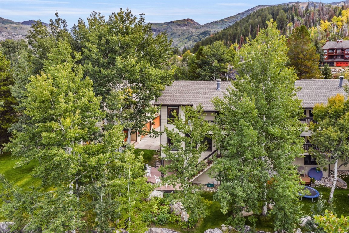 2116 Aster Place Steamboat Springs, CO 80487 - Photo 40 of 42 a view of a house with a yard and sitting area