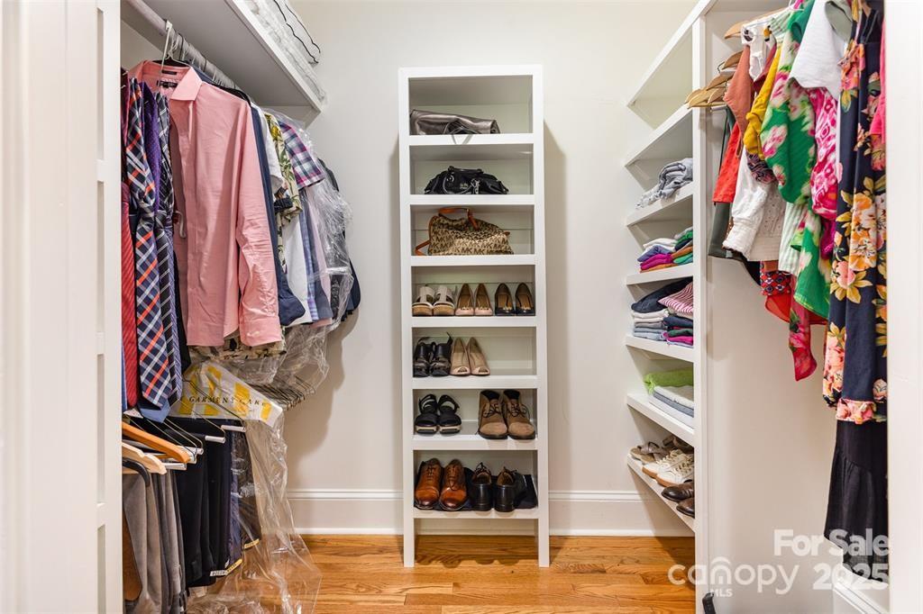 6639 Camp Creek Road Lancaster, SC 29720 - Photo 18 of 42 a view of walk in closet with clothes and shoes