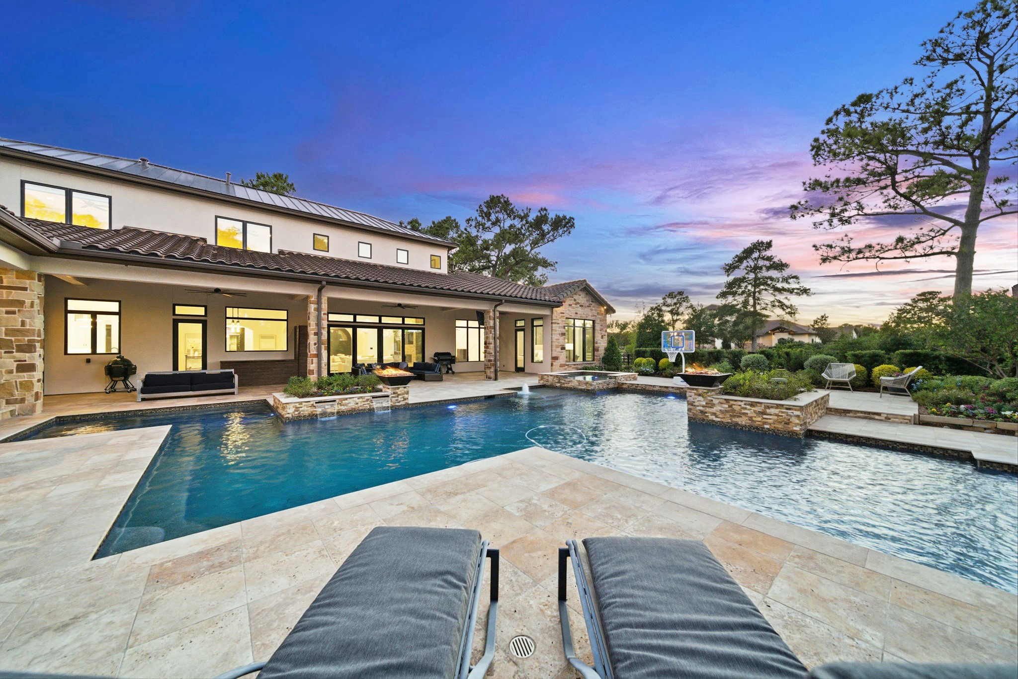 15 Royal King Road Tomball, TX 77377 - Photo 41 of 50 swimming pool view with a seating space and a garden view
