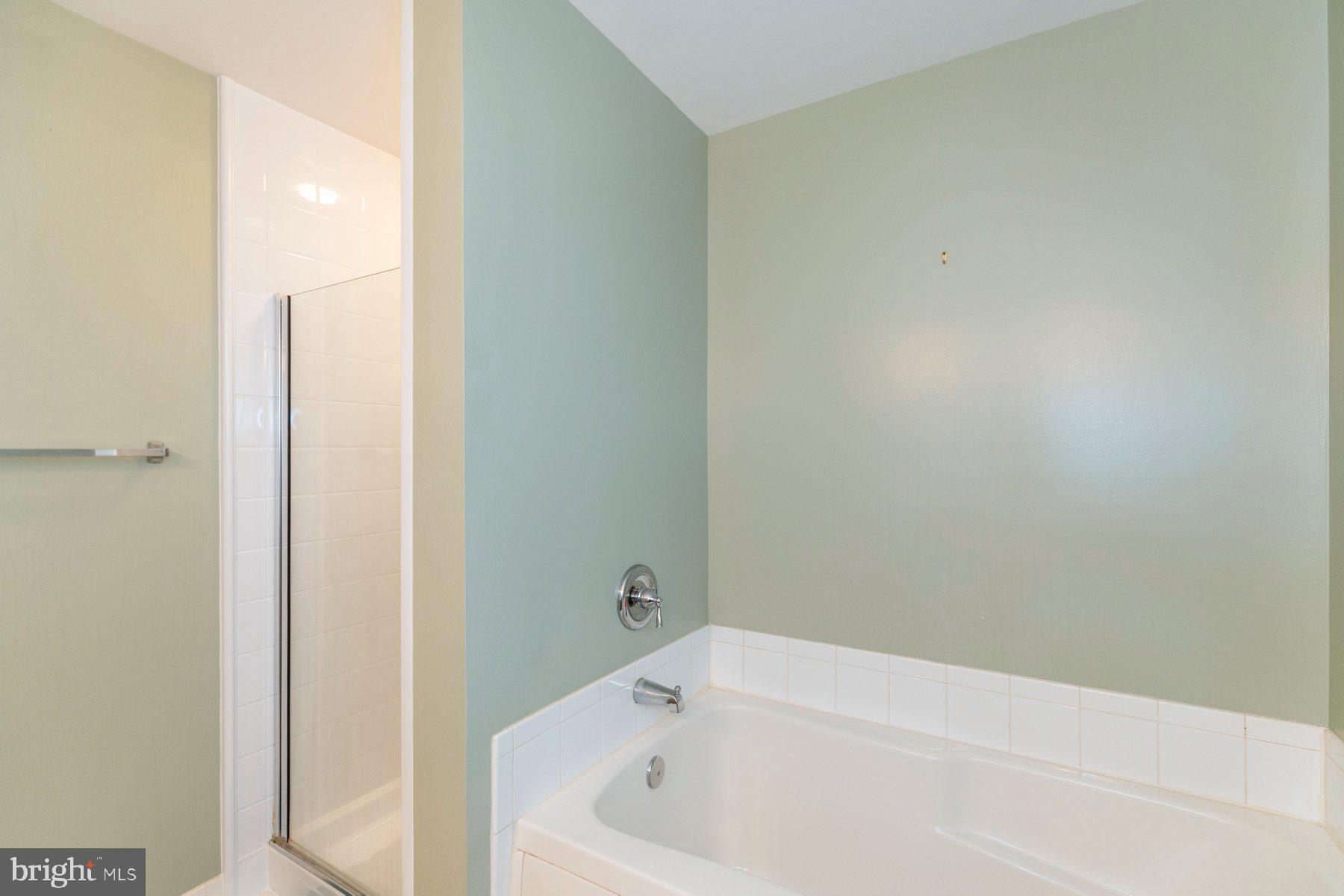 4800 Coyle Road, Unit 201 Owings Mills, MD 21117 - Photo 20 of 24 Bathroom with shower stall and soaking tub
