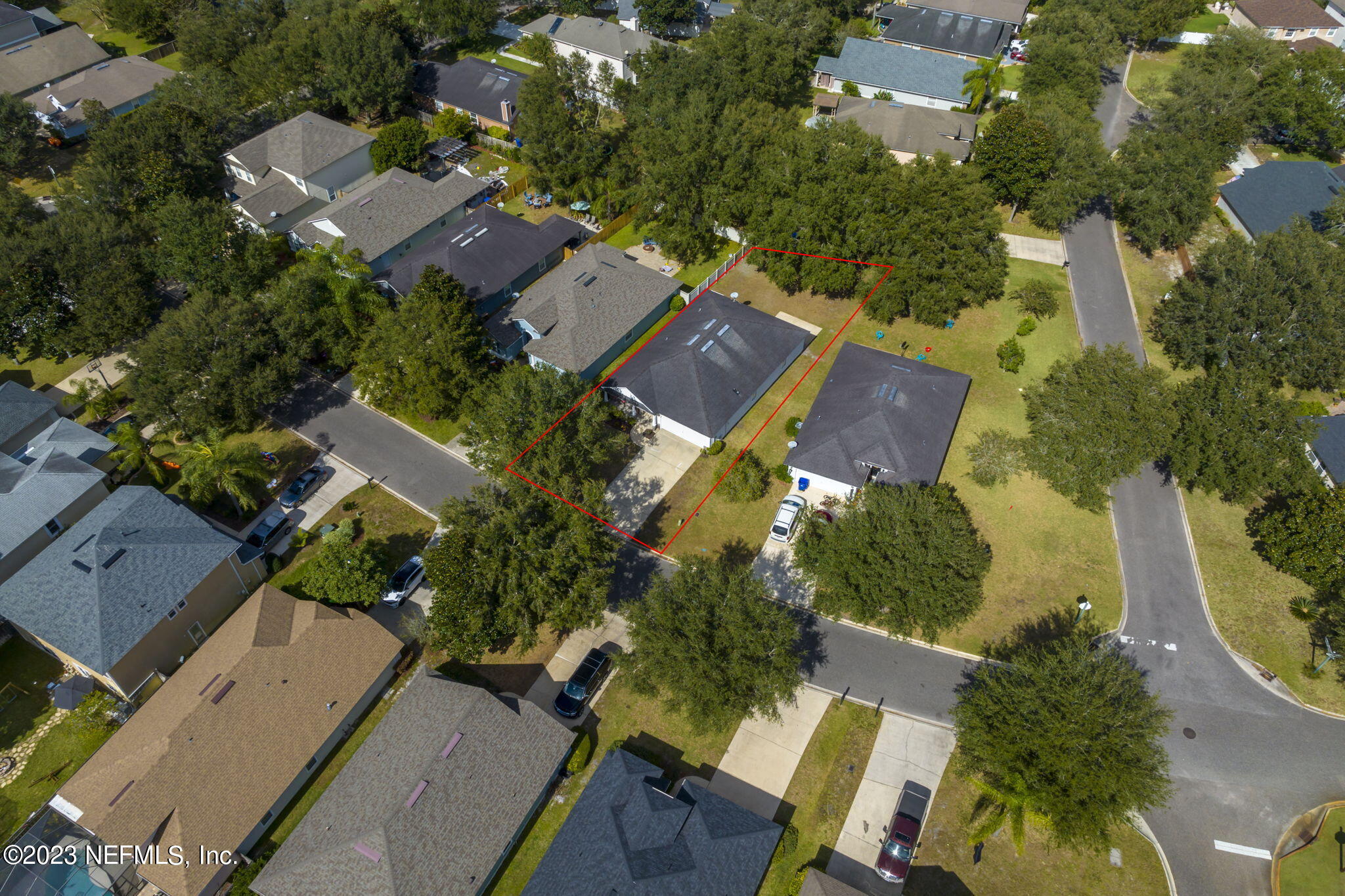 1040 Three Forks Court St. Augustine, FL 32092 - Photo 36 of 58 an aerial view of residential houses with outdoor space