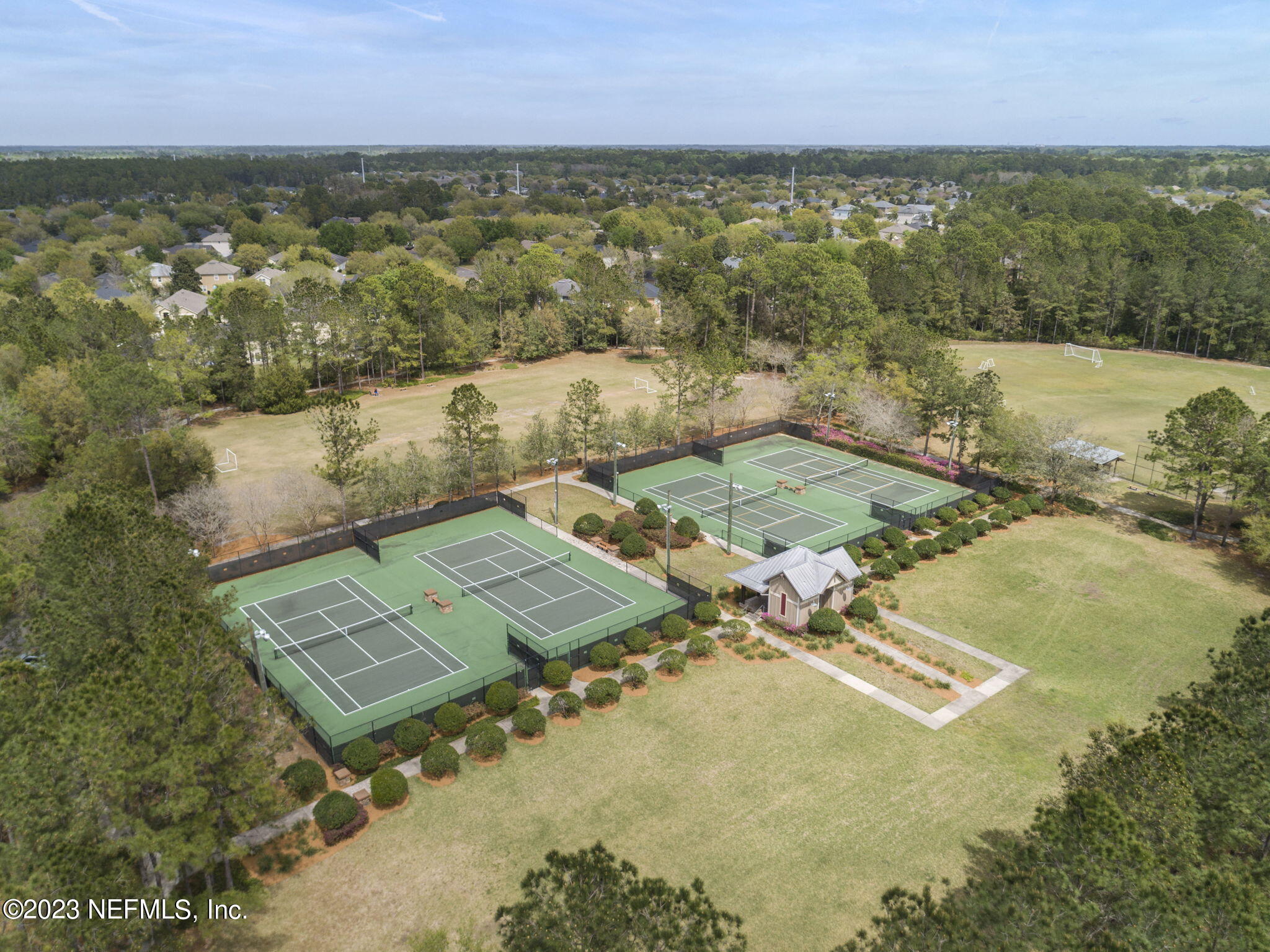 1040 Three Forks Court St. Augustine, FL 32092 - Photo 43 of 58 an aerial view of residential houses with outdoor space