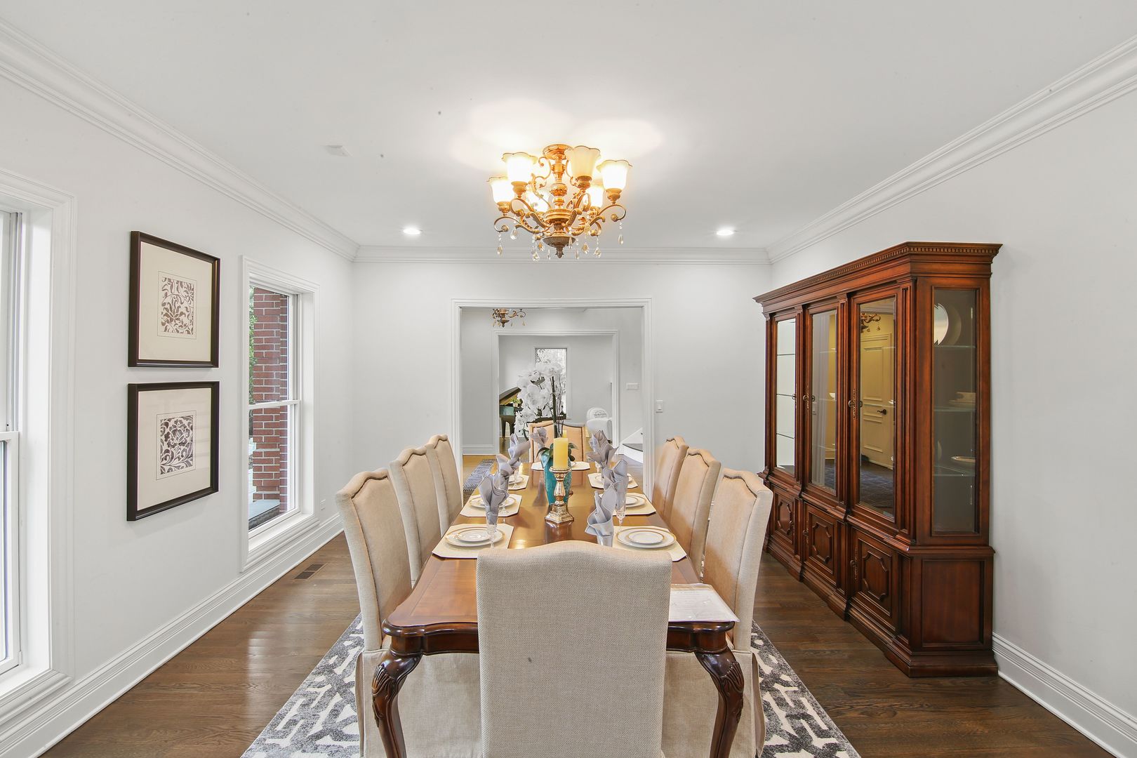 2 Windridge Road South Barrington, IL 60010 - Photo 14 of 50 a view of a dining room with furniture window and wooden floor