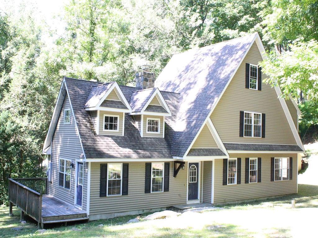 a aerial view of a house