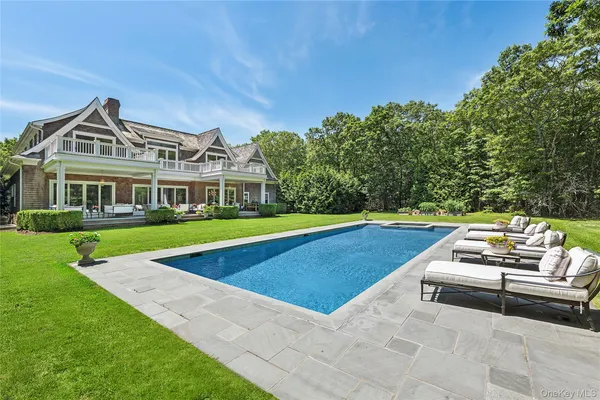 a view of outdoor space yard swimming pool and patio