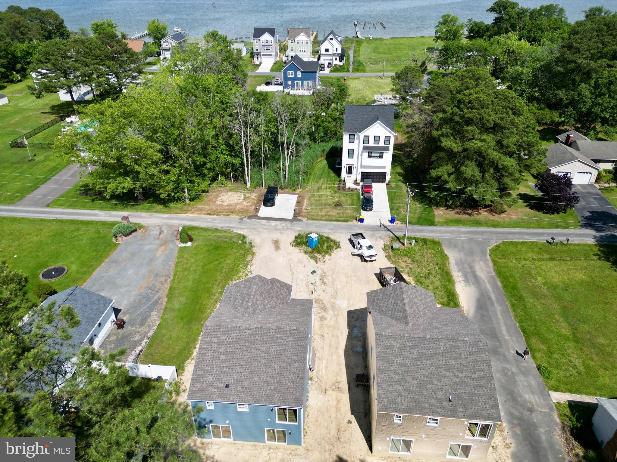 222 Long Point Road Stevensville, MD 21666 - Photo 37 of 44 an aerial view of a house with outdoor space pool seating area and yard