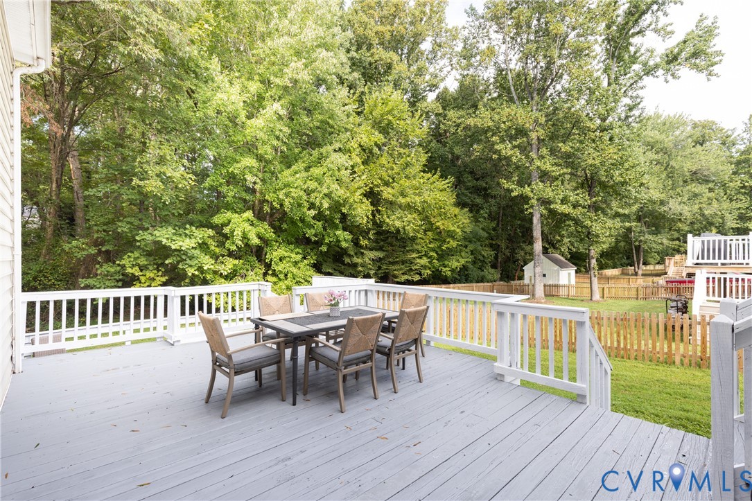 12532 Eagle Ridge Road Henrico, VA 23233 - Photo 64 of 68 Spacious outdoor deck with painted wood flooring a