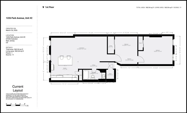$825,000 | 1226 Park Avenue, Unit 2, Hoboken, NJ 07030