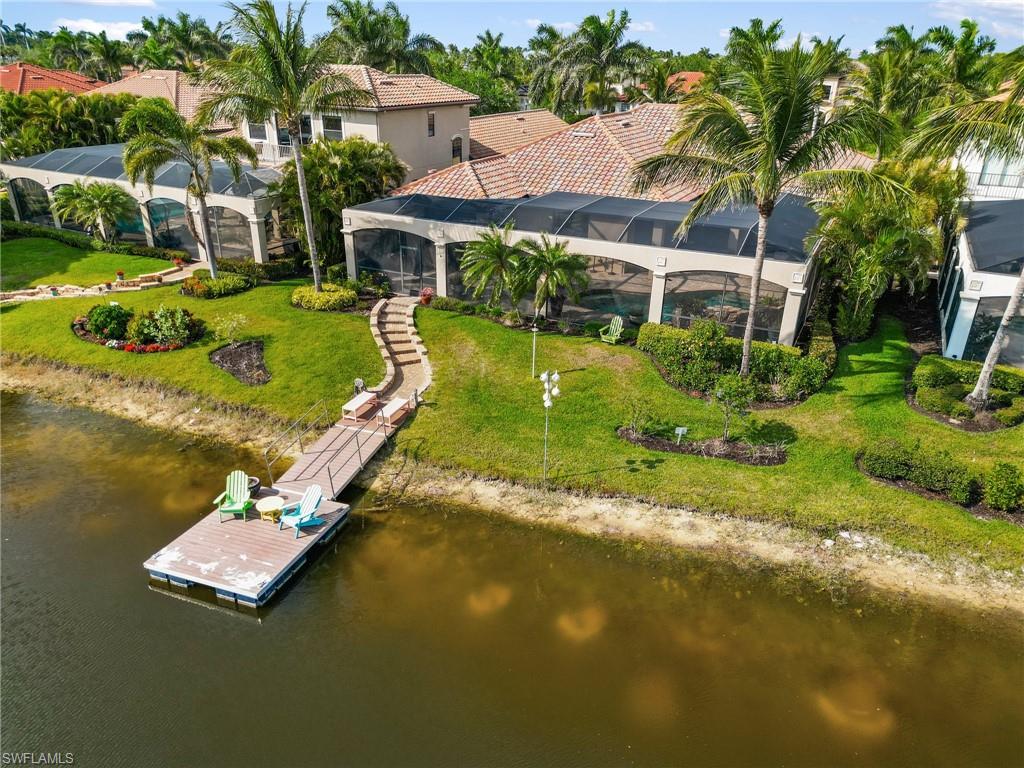3440 Runaway Lane Naples, FL 34114 - Photo 40 of 42 Aerial view of property and surrounding area featuring a nearby body of water