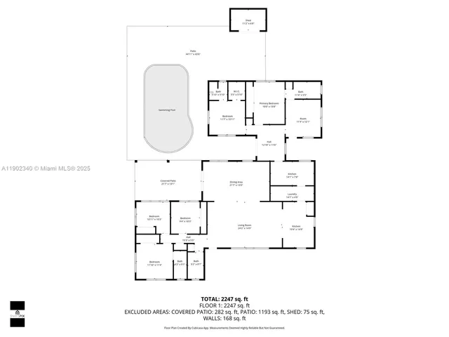 $2,600 | 5750 Northwest 111th Street, Unit EFFICIENCY, Hialeah, FL 33012