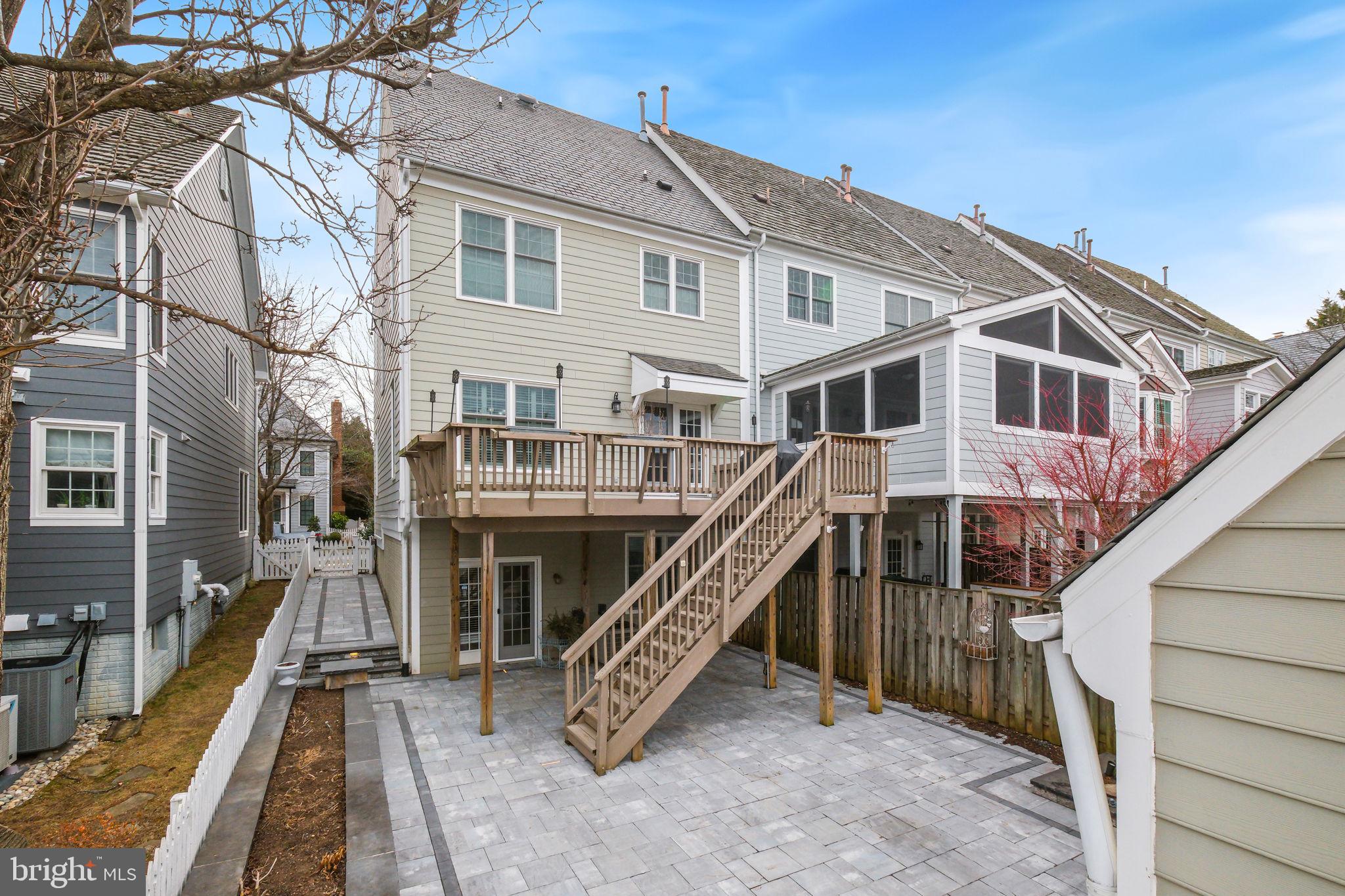 220 Thaxton Street Gaithersburg, MD 20878 - Photo 43 of 61 a view of a house with a roof deck