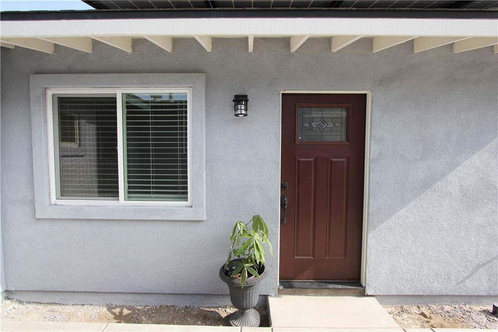 a front view of a house
