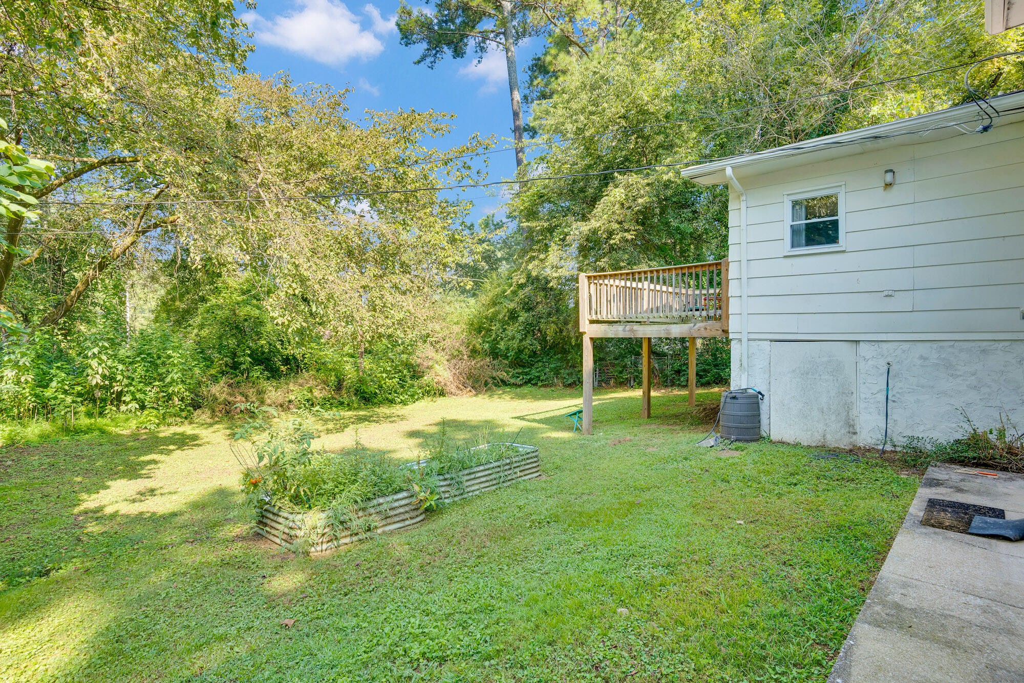 5961 Congress Lane Harrison, TN 37341 - Photo 26 of 30 a view of a backyard with plants and large trees